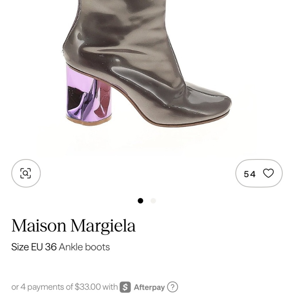 Maison Martin Margiela Metallic Ankle Boots